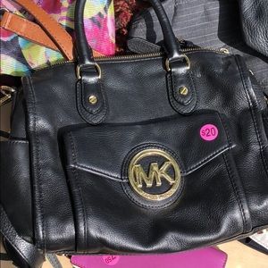 Michaels Kors black leather purse